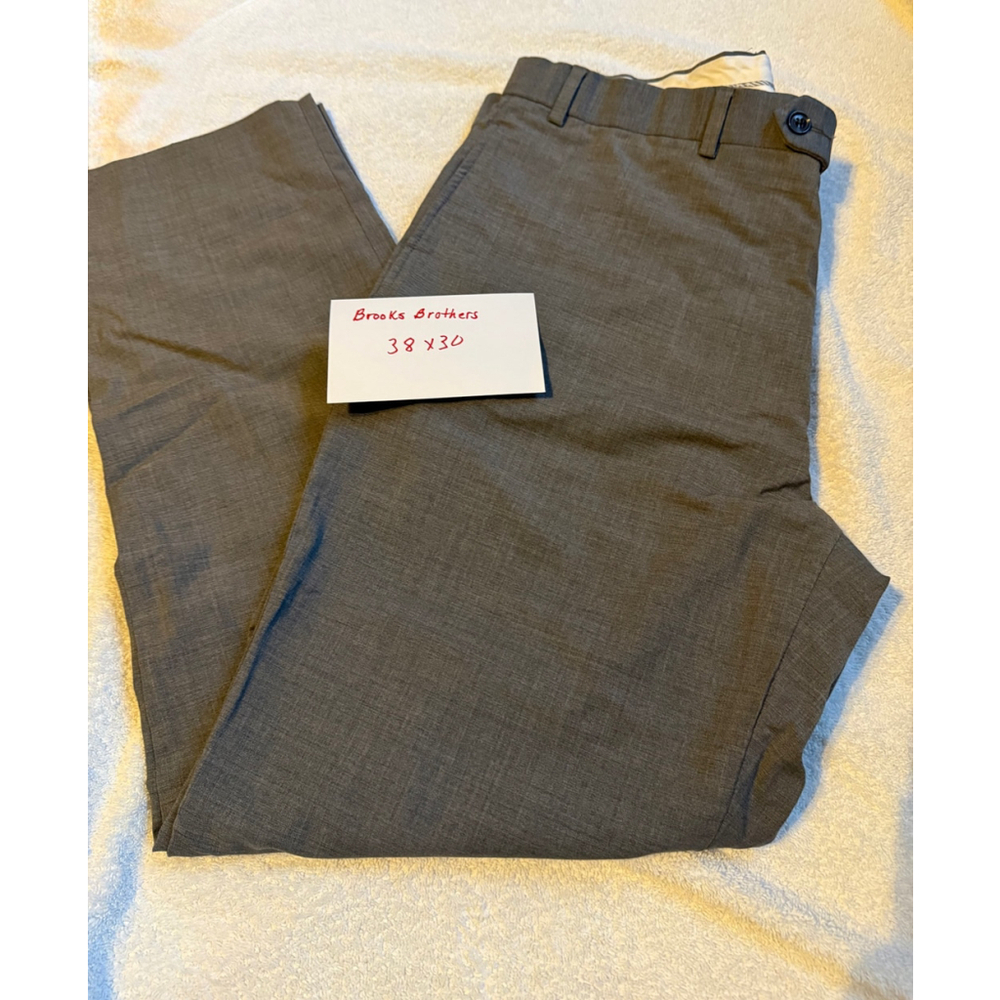 Brooks Brothers Gray Dress Pants Size 38x30 - Picture 2 of 2
